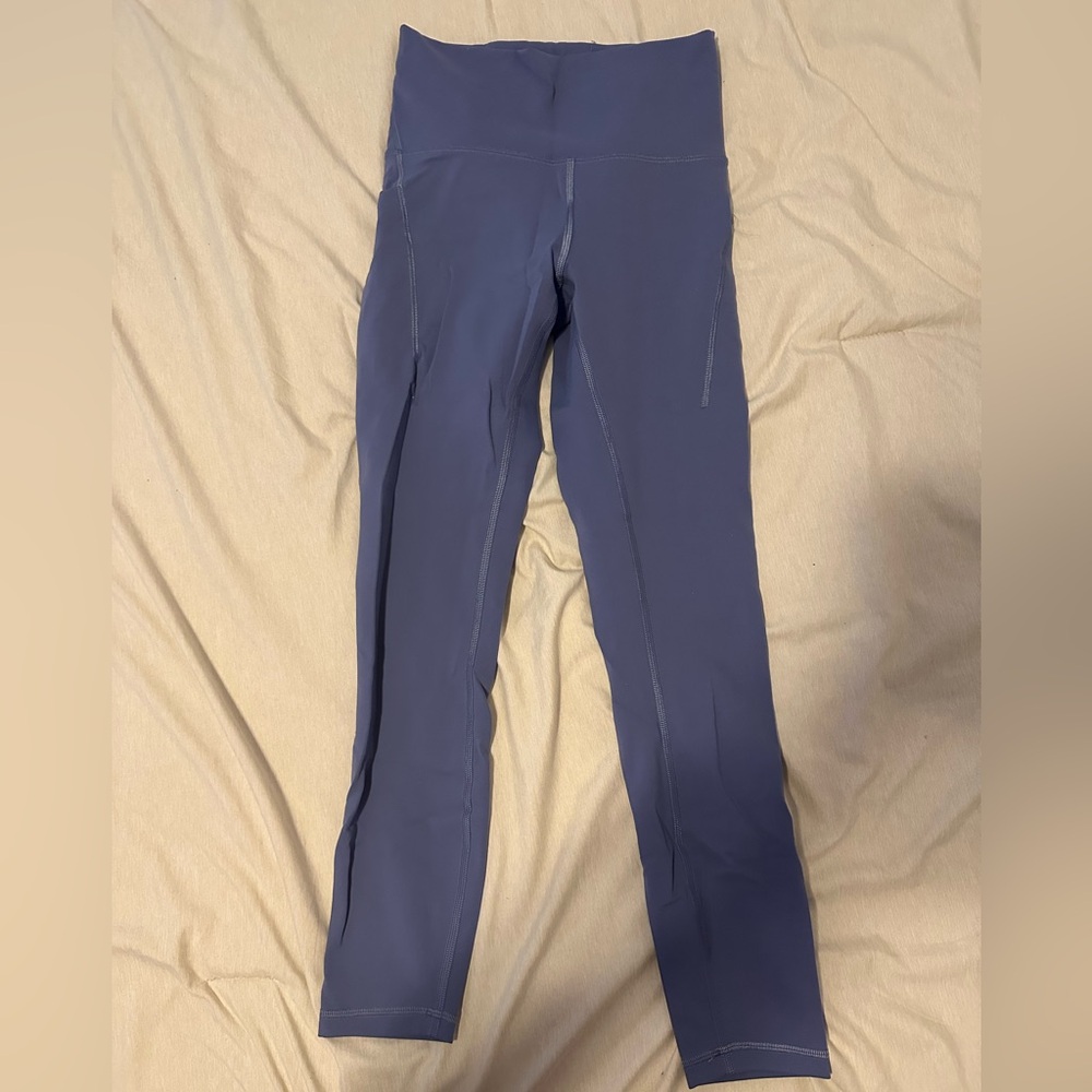 Lululemon winder train high-rise tight with pockets 25” in oasis blue